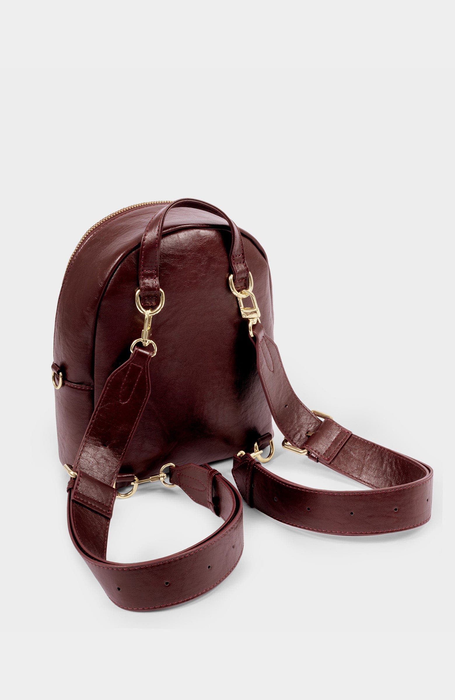 Mika Small Backpack, Alternate, color, Cherry Distressed