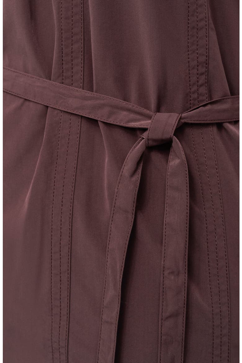 Seamed Halter Midi Dress, Alternate, color, CHOCOLATE