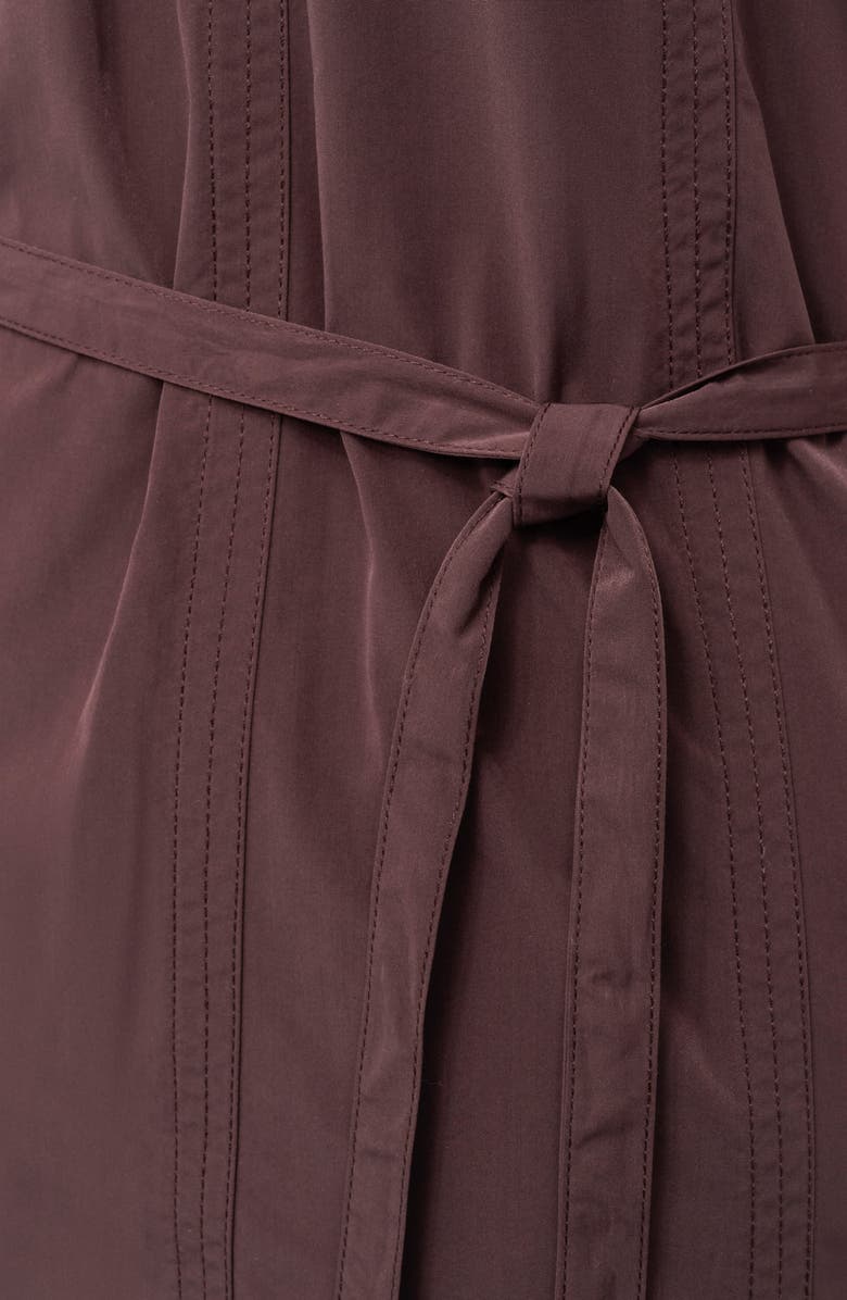 DKNY Seamed Halter Midi Dress, Alternate, color, Chocolate