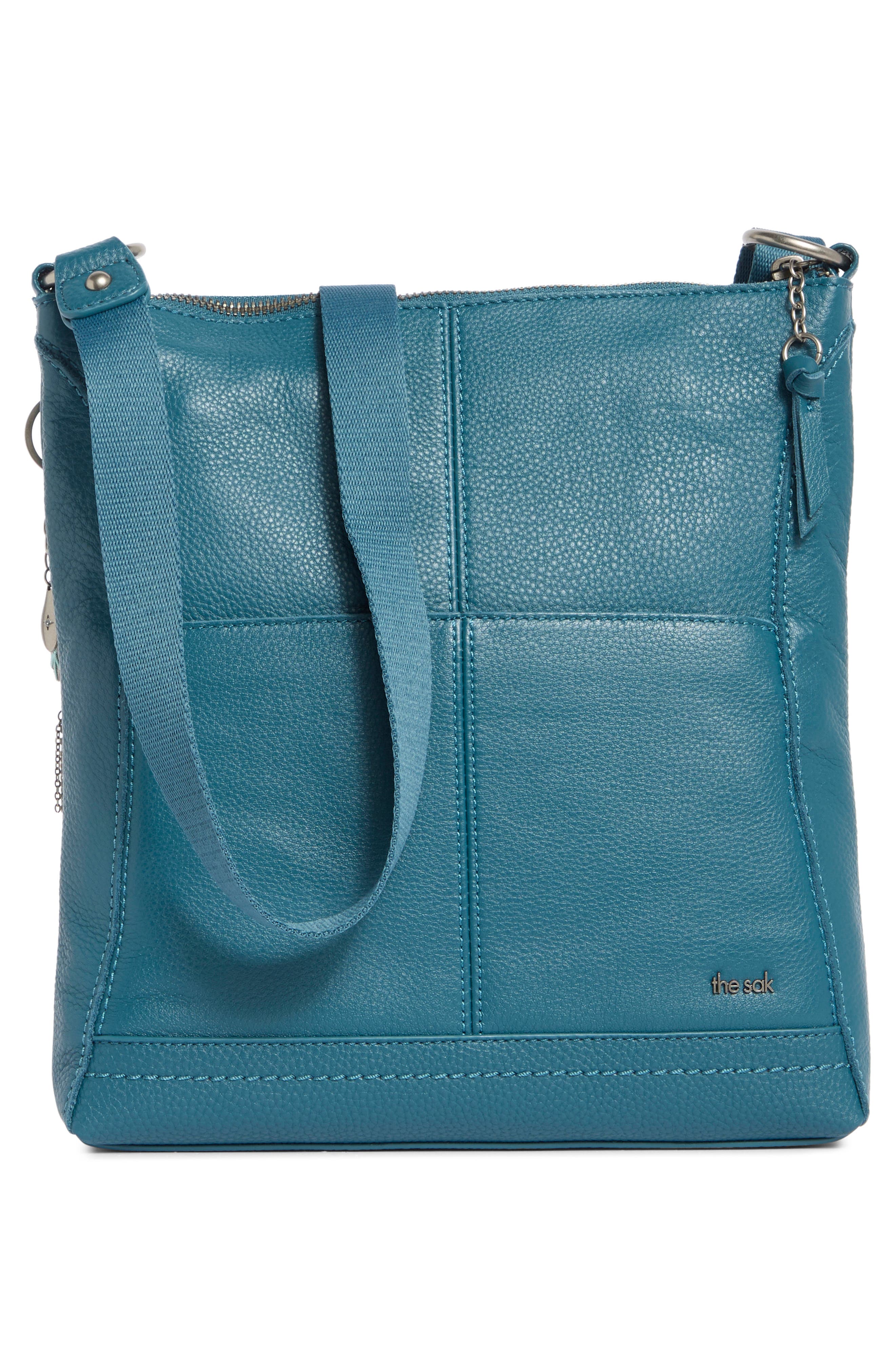 Lucia Leather Crossbody Bag, Alternate, color, DEEP TEAL