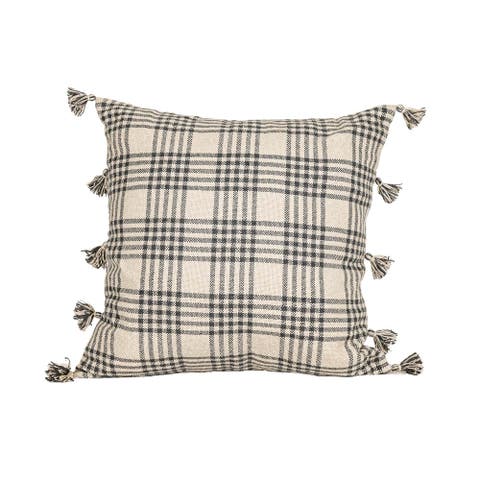 Remi Plaid Decorative Indoor/Outdoor Accent Throw Pillow, 30" x 30"