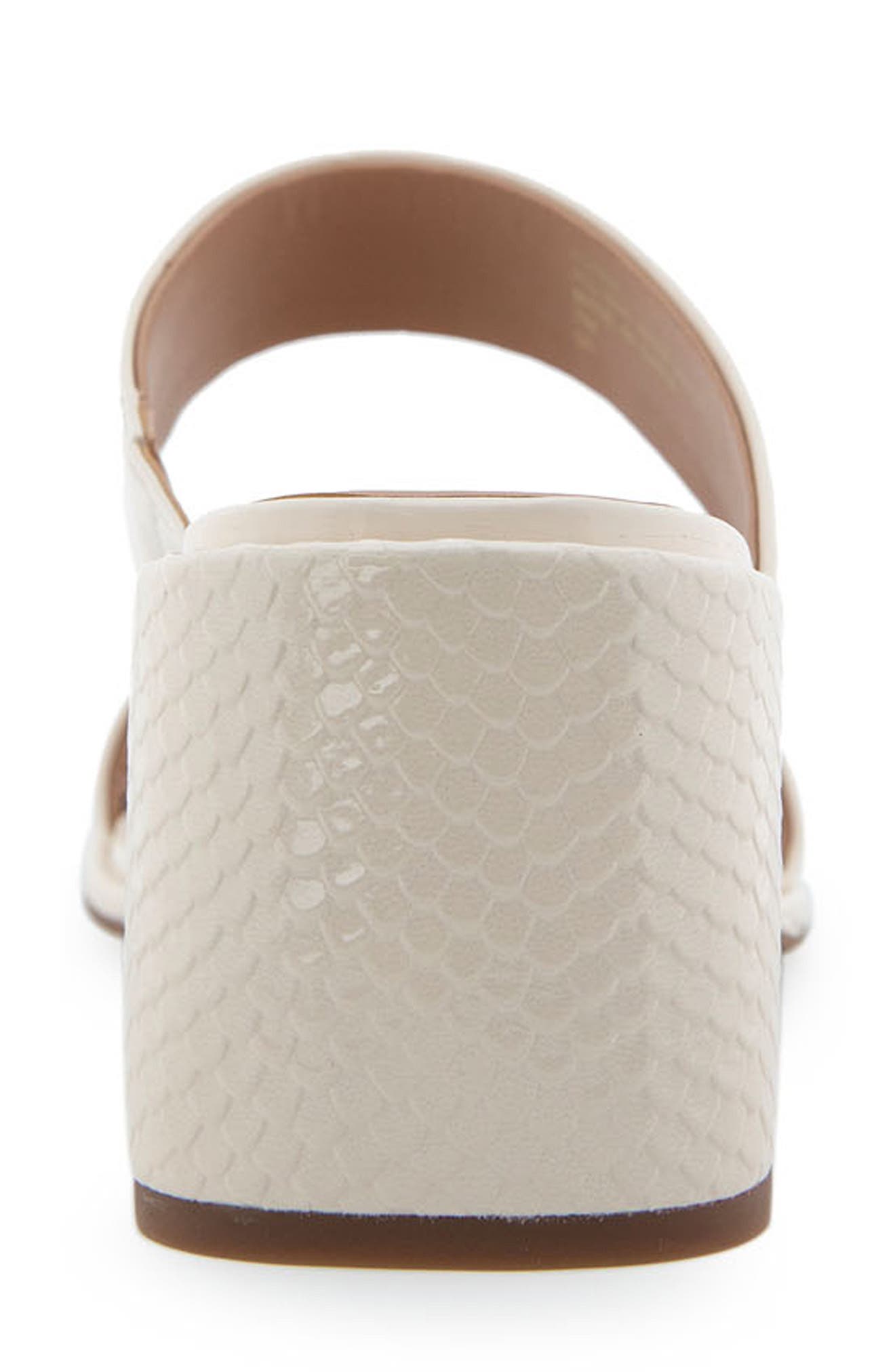 Aerosoles Norine Snake Embossed Sandal, Alternate, color, Eggnog Patent Pu