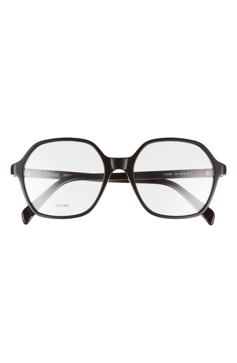 CELINE 54mm Round Optical Glasses, Main, color, 