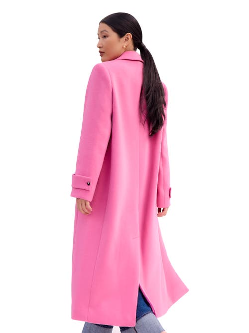 Ro&zo Wool Blend Oversized Coat In Pink