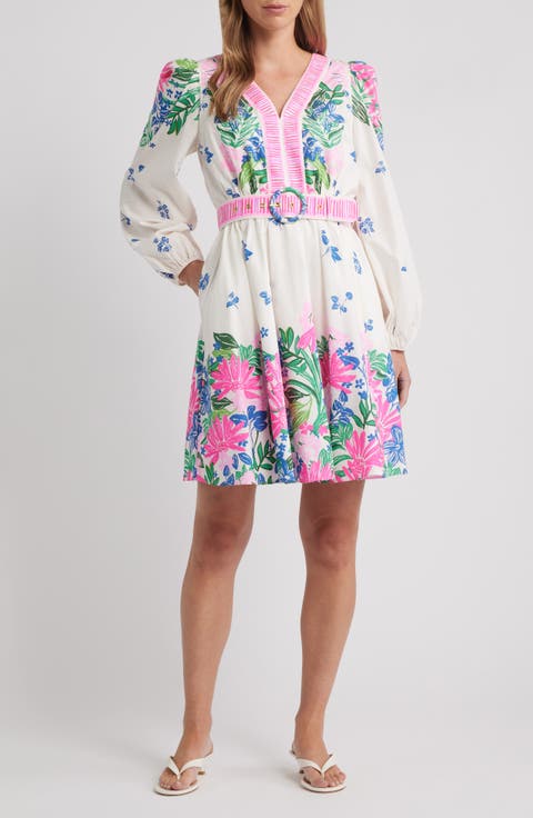 Chyanna Print Long Sleeve Dress