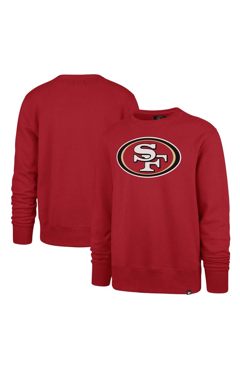 '47 Men's '47 Scarlet San Francisco 49ers Imprint Headline Pullover Sweatshirt, Main, color, Scarlet