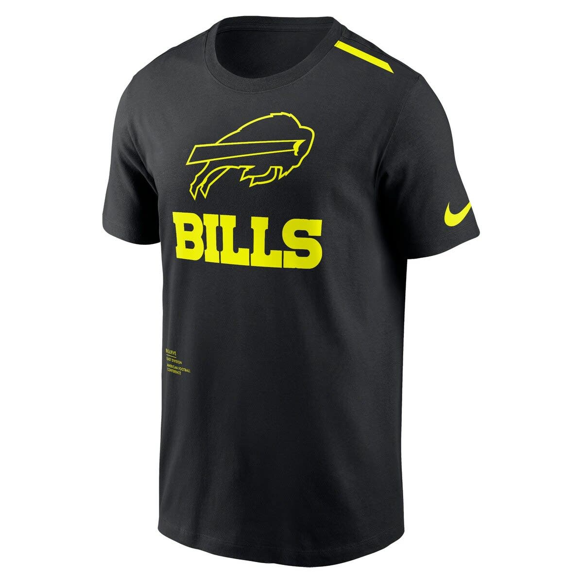 mens black and volt nike shirt