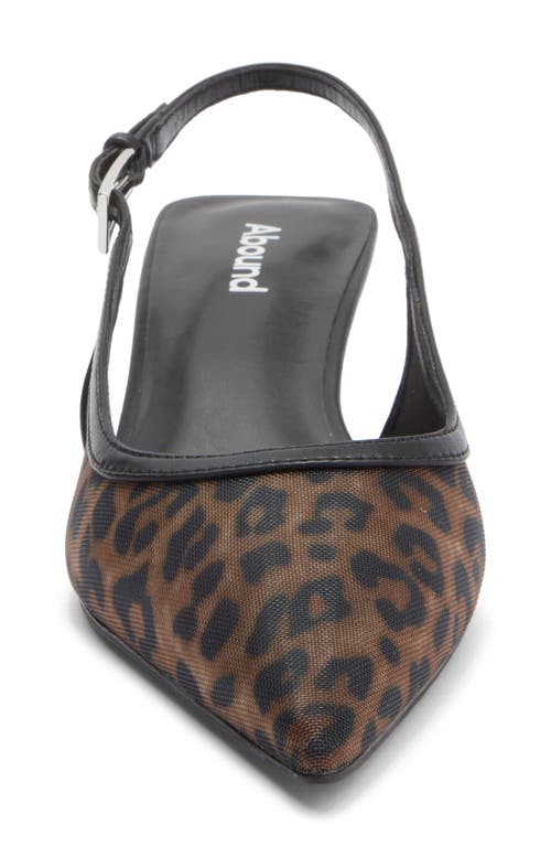 Abound Lidia Slingback Kitten Heel Pump In Brown