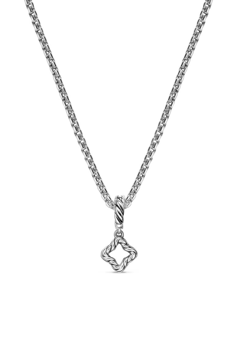 Micro Pavé Quatrefoil Enhancer in Sterling Silver with Diamonds, 7.4mm, Alternate, color, DIAMOND