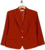 KASPER Two-Button Notch Collar Blazer