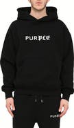 PURPLE BRAND Oversize Cotton Fleece Hoodie