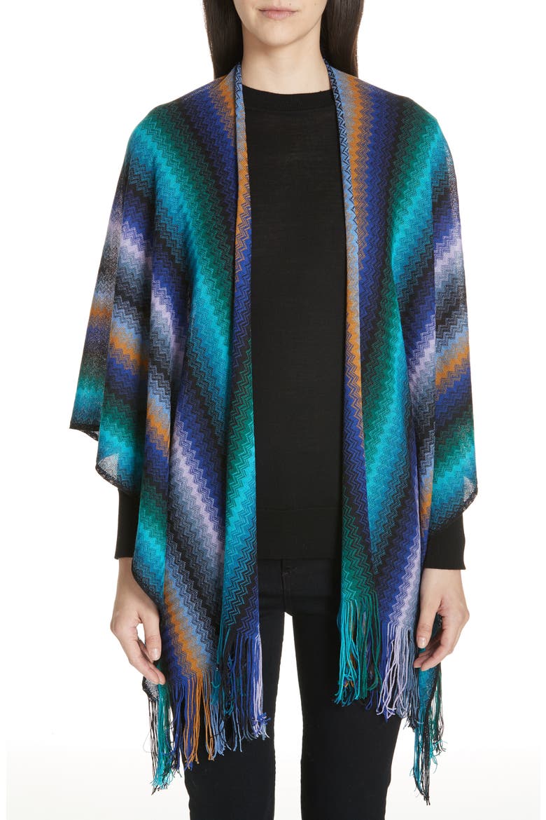 Wool Cape, Main, color, PURPLE