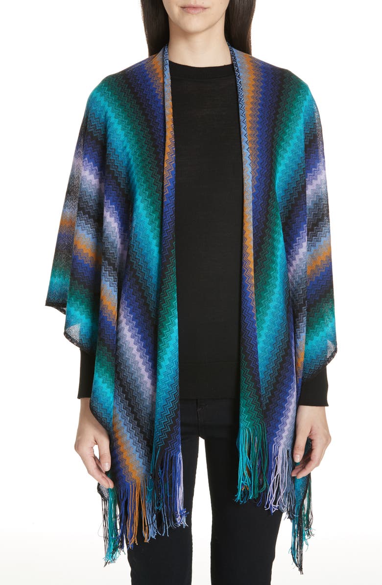 Missoni Wool Cape, Main, color,