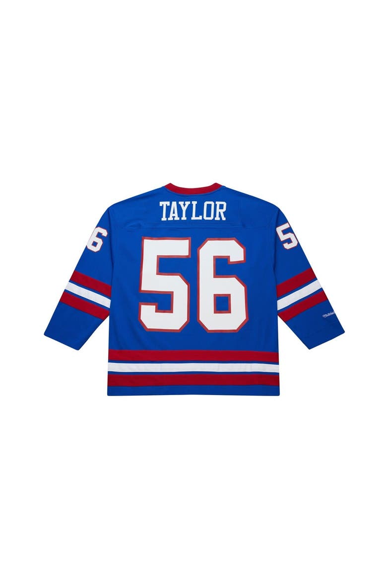 Men's Mitchell & Ness Lawrence Taylor Royal New York Giants Maxxed Out Fashion Hockey Jersey, Alternate, color, Royal