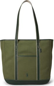 Polo Ralph Lauren Medium Canvas & Leather Tote