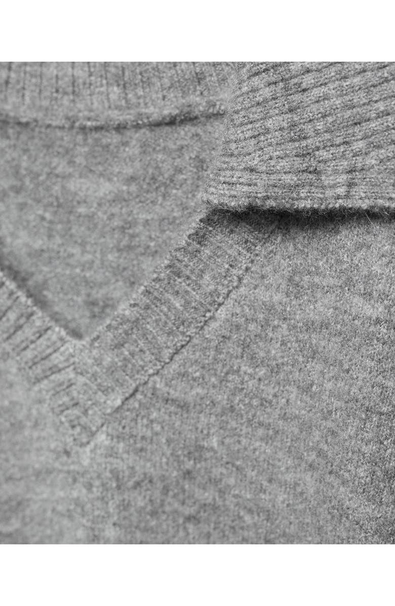 MANGO Padded Shoulder Polo Sweater, Alternate, color,