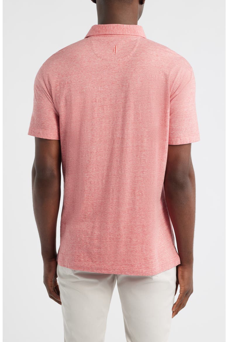 Starnes Heathered Cotton Blend Polo, Alternate, color, SLATE ROSE