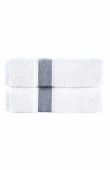 Brooks Brothers Ottoman Rolls 2-Pack Turkish Cotton Bath Towels