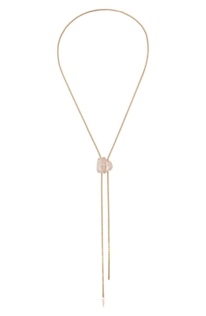 Ettika Solstice Bolo Necklace, Main, color, Bone