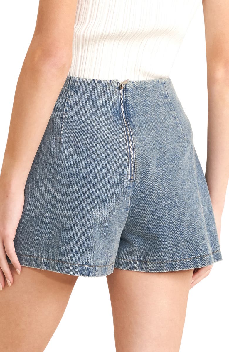 FREEMARKET Denim Skort, Alternate, color, Light Indigo