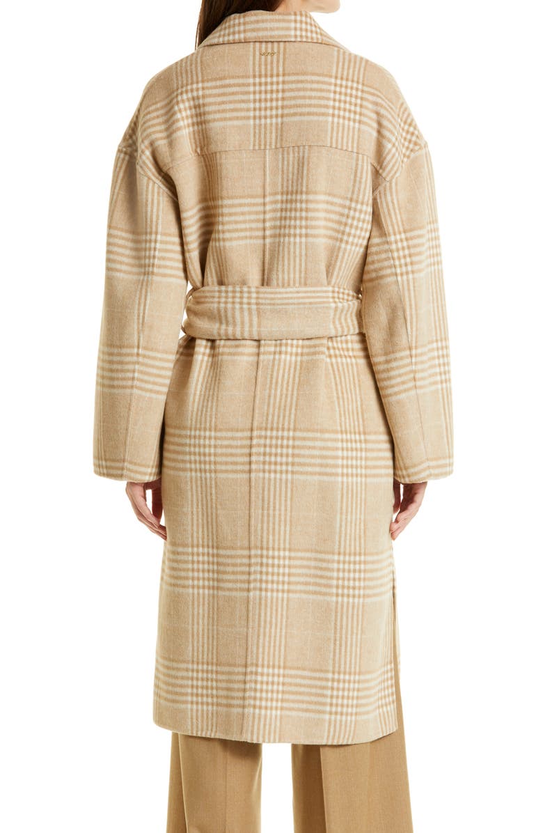 BOSS Coletti Plaid Wool Blend Coat, Alternate, color,