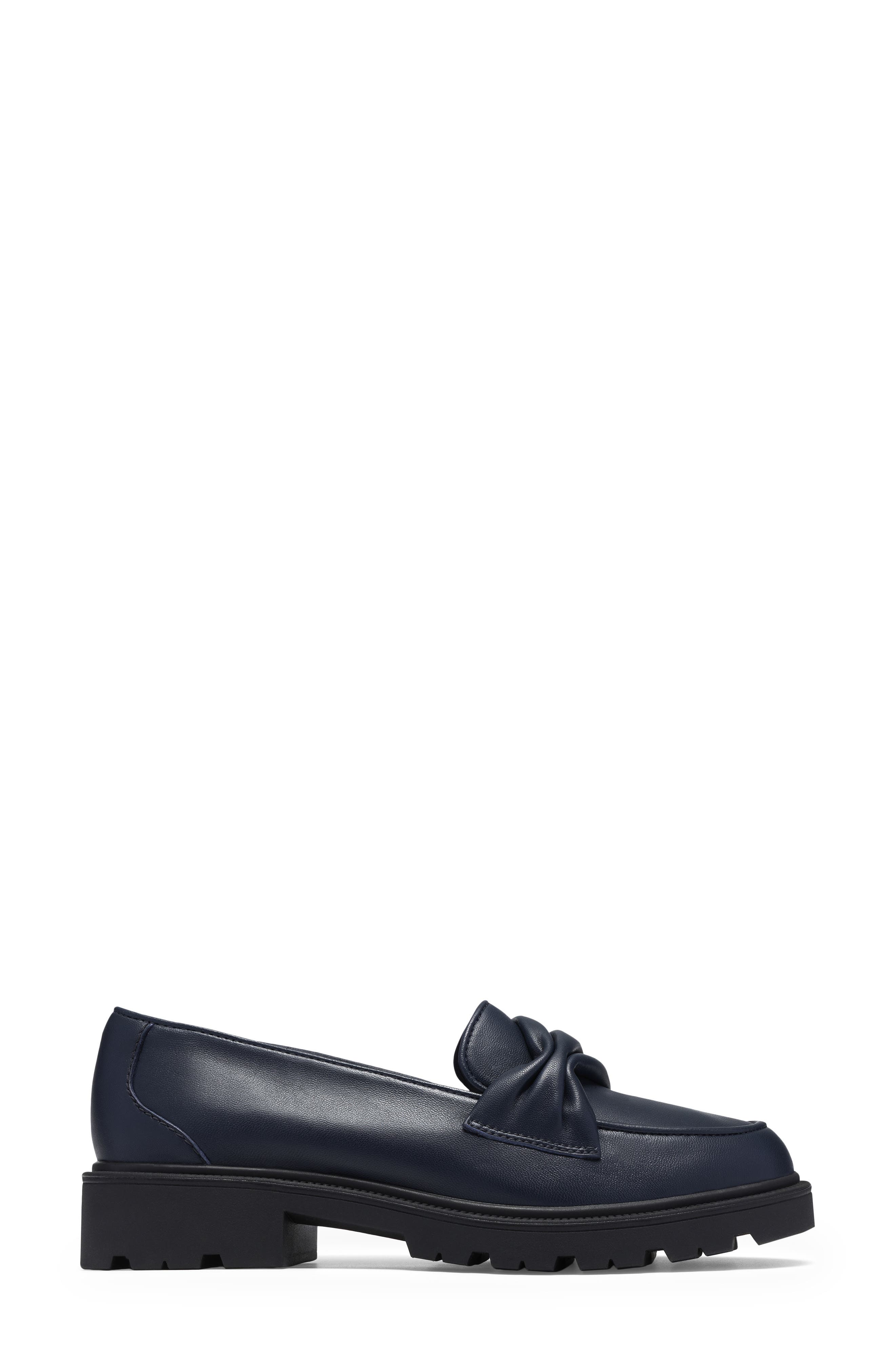 Edge Loafer, Alternate, color, NAVY LEATHER