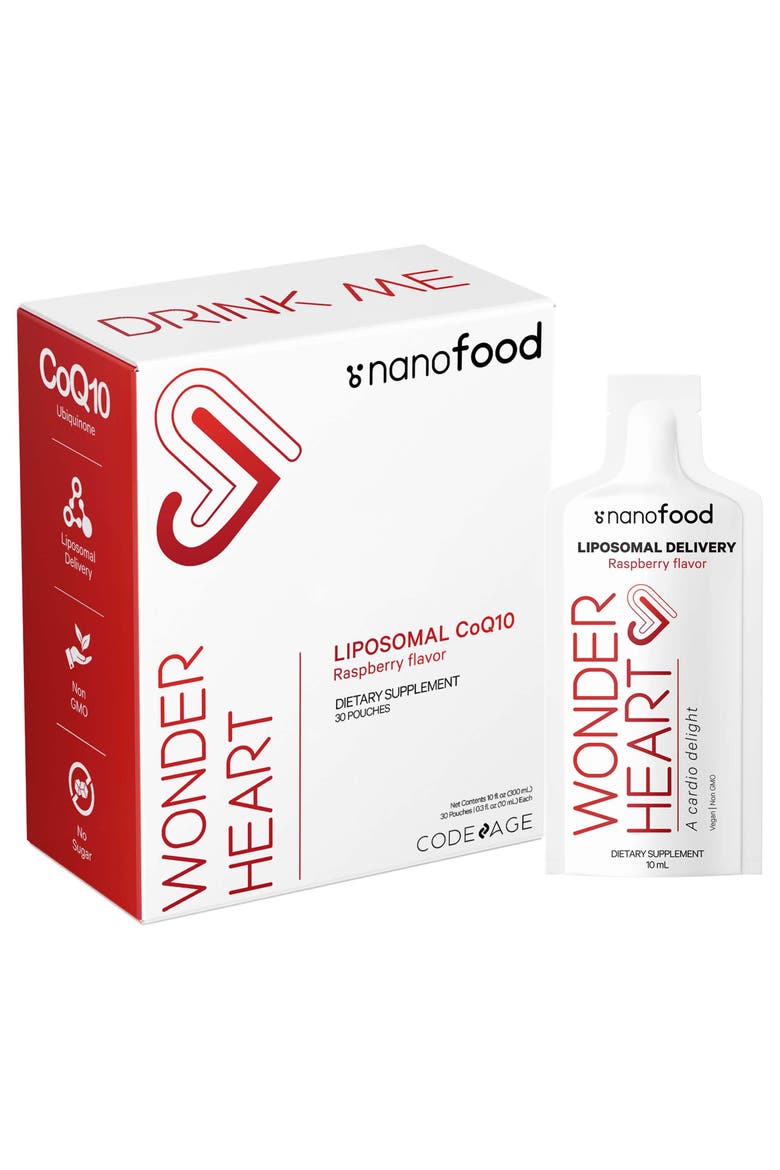 Wonder Heart Liquid CoQ10 Liposomal Ubiquinone Supplement, Main, color, White