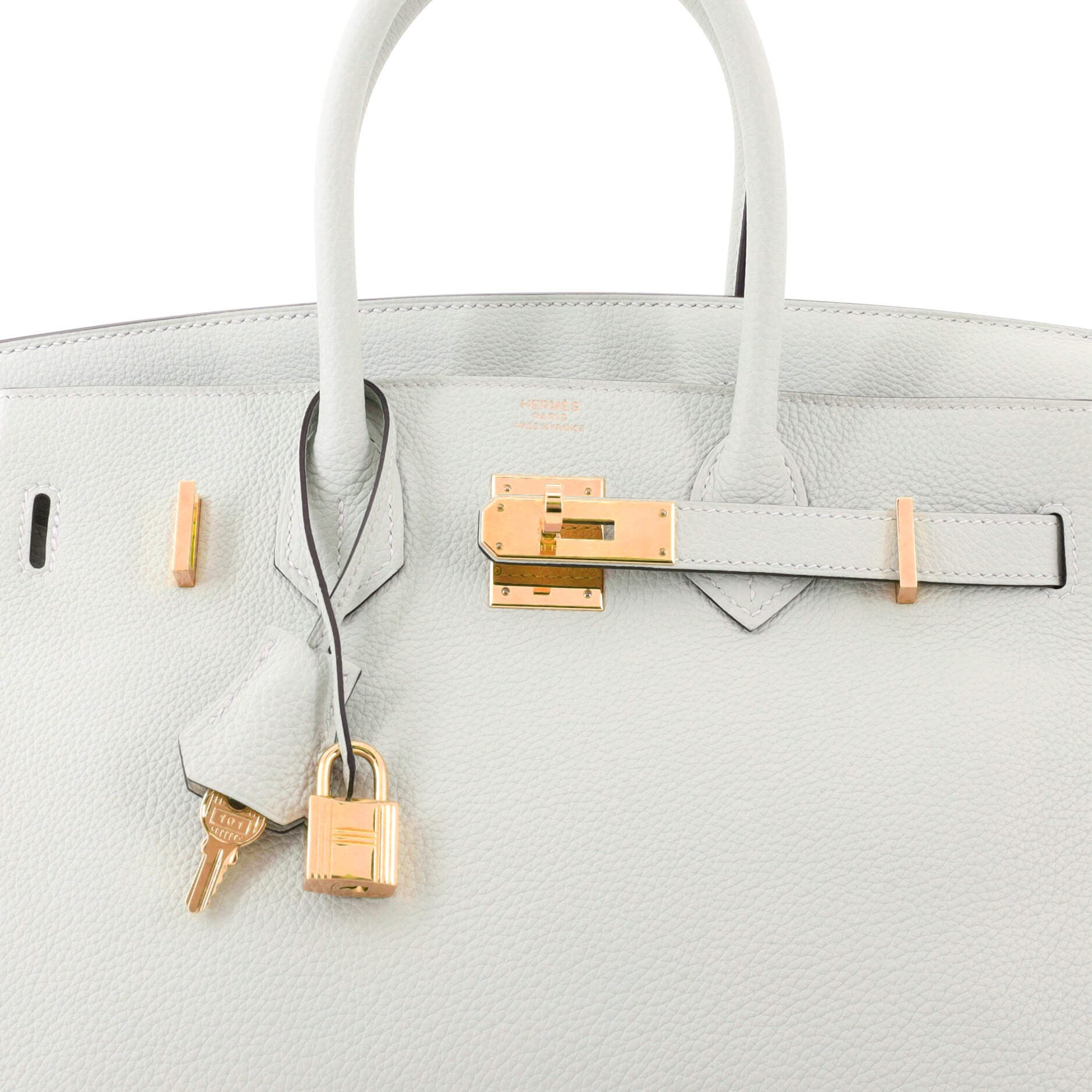 Pre-Owned Hermes Birkin Handbag Grey Togo with Gold Hardware 30, Alternate, color, Gris Neve