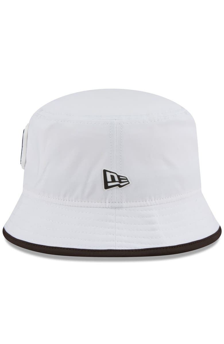New Era Men's New Era  White Cleveland Browns 2025 NFL Training Camp Stretch Bucket Hat, Alternate, color, 