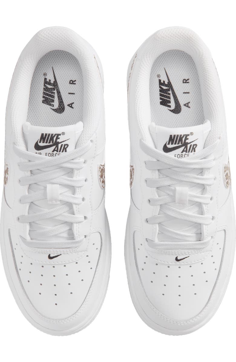 Nike Kids' Air Force 1 Low Basketball Sneaker, Alternate, color, White/ Black