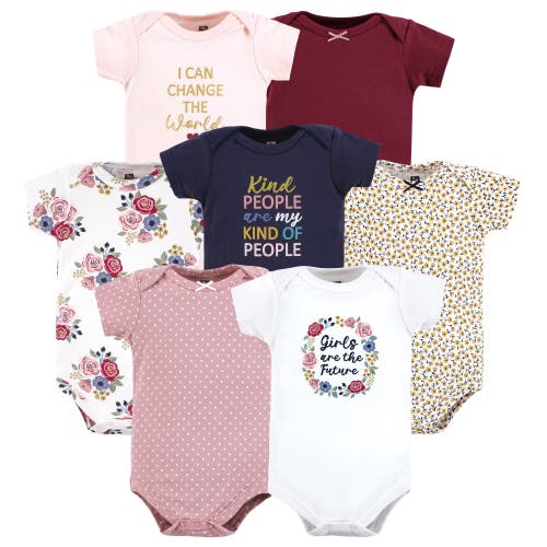 Hudson Baby Seven-piece Cotton Bodysuit Collection In Multi