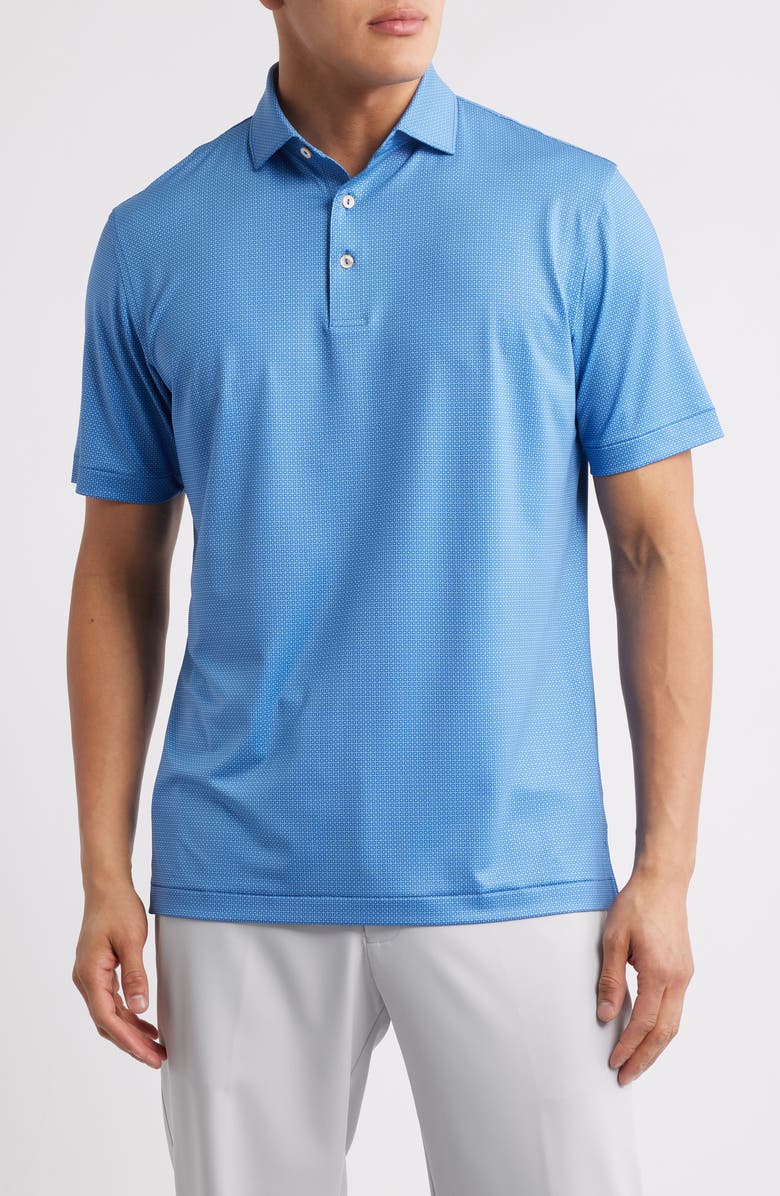 Peter Millar Mick Performance Jersey Polo, Main, color, Sailor Blue