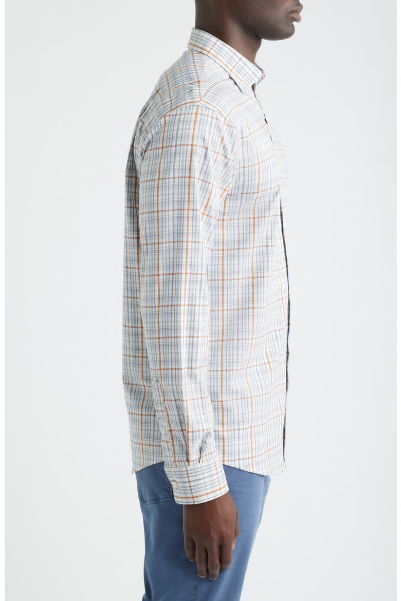 Suave Plaid Button-Down Shirt, Alternate, color, WHITE