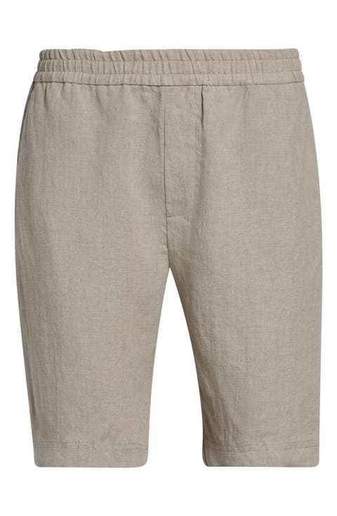 Drawstring Linen Shorts