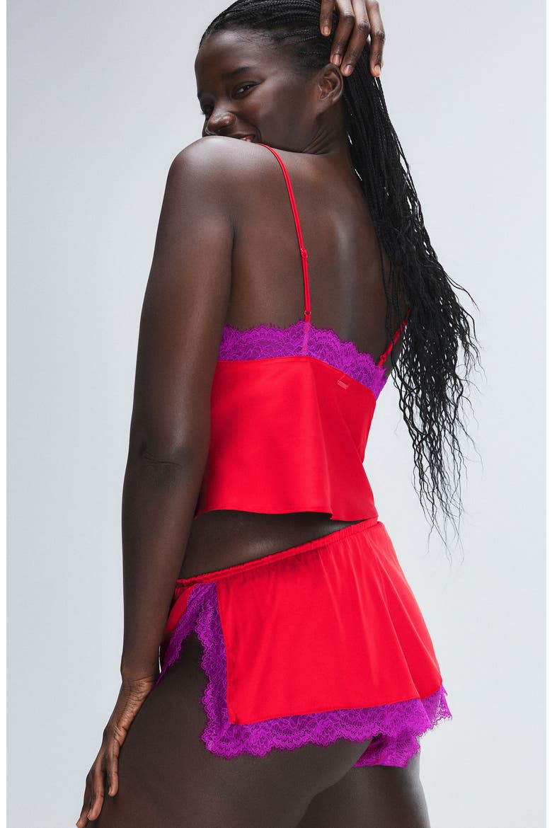 Fire Desire Lace Sleep Camisole, Alternate, color, TIMELESS RED