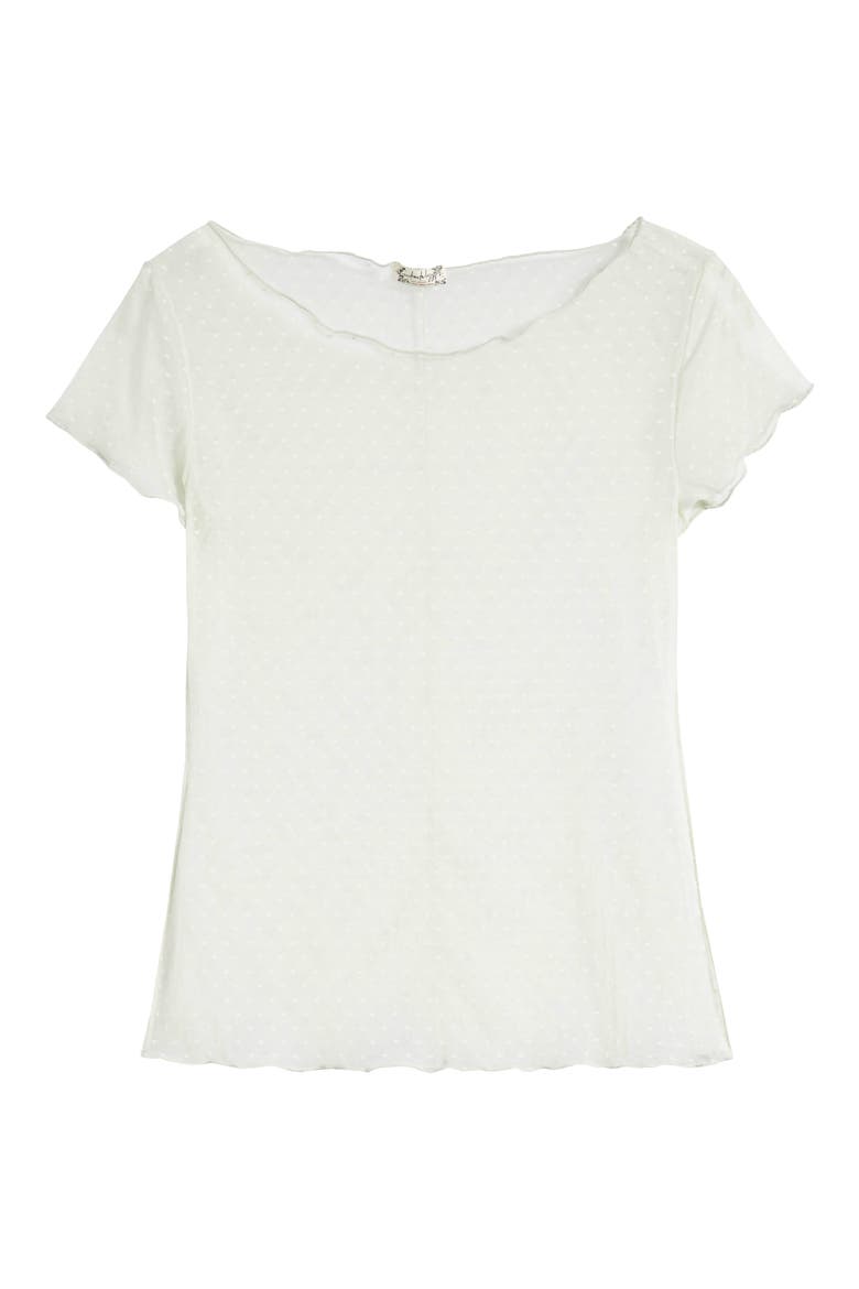On the Dot Mesh Baby Tee, Alternate, color, LIGHTEST SKY
