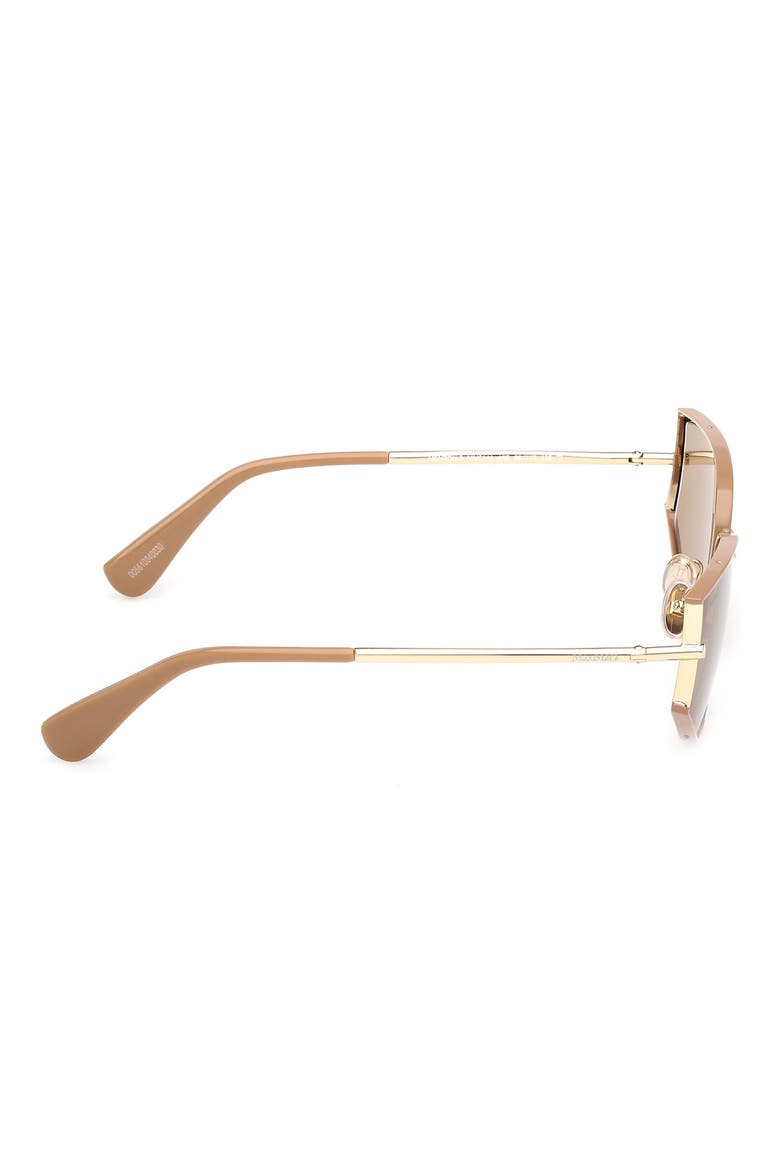 Menton 58mm Cat Eye Sunglasses, Alternate, color, PALE GOLD/ SOLID CAMEL/ BROWN