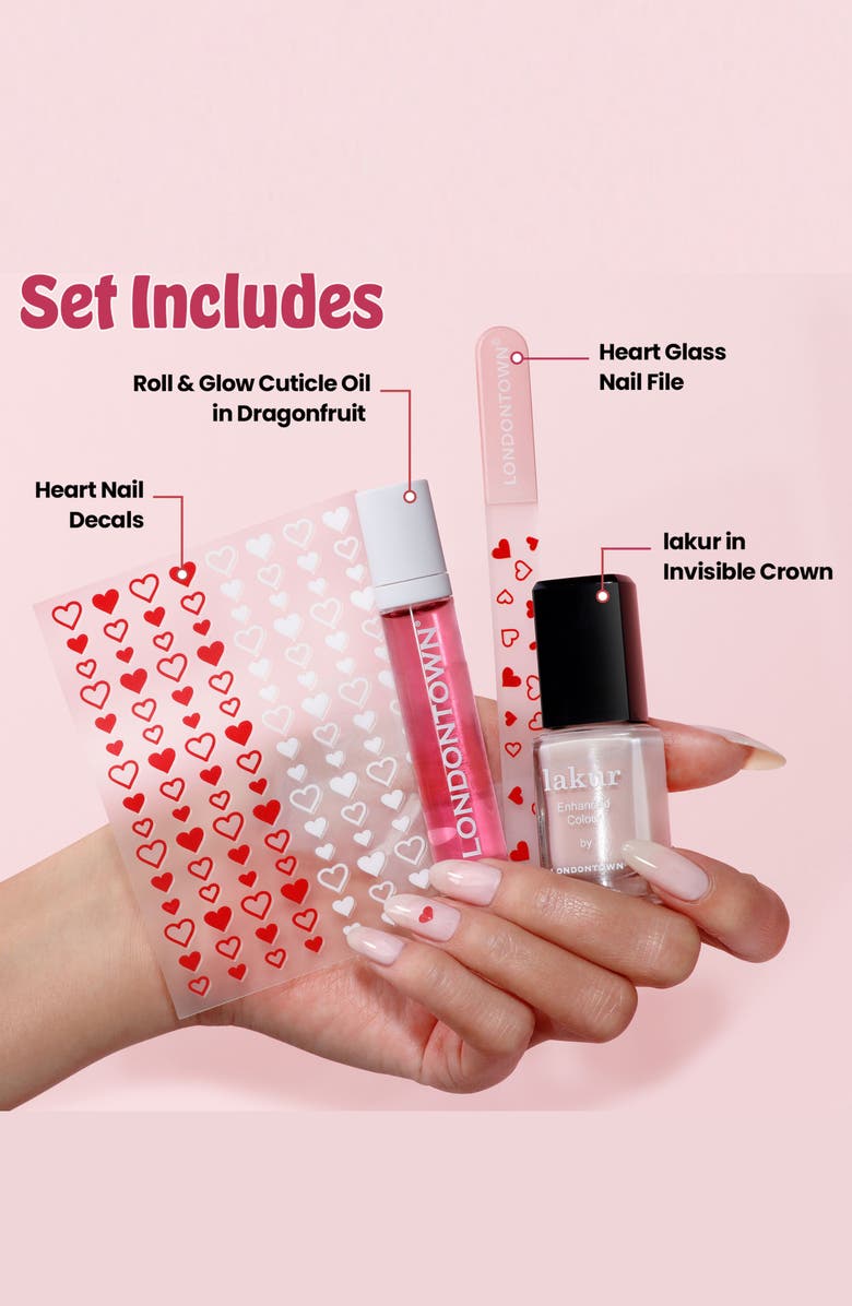 Londontown Love & Lakur Valentine's Day Manicure Set, Alternate, color,