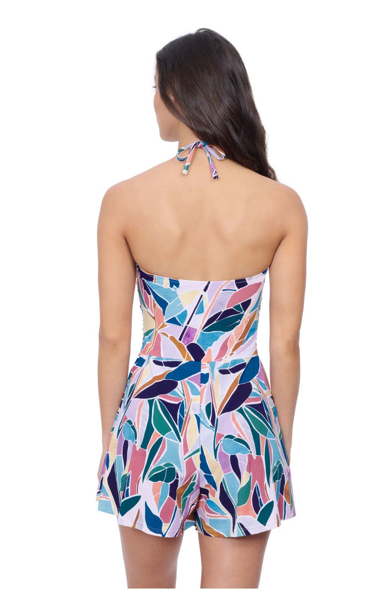 Profile by Gottex Aura Bandeau Romper Swim One Piece, Alternate, color, Multi