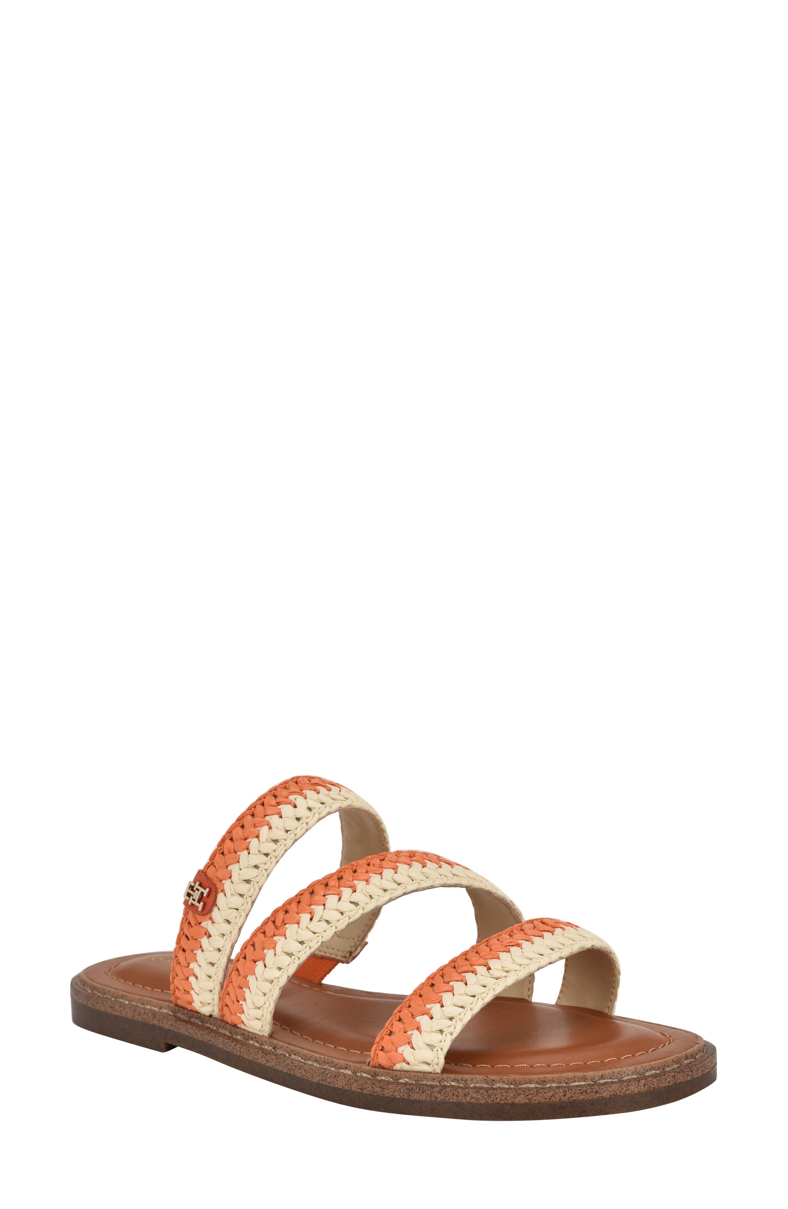 Brelyn Raffia Sandal, Main, color, ORA01