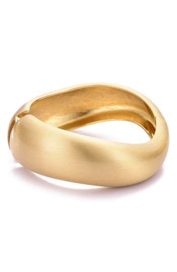 Adornia Chunky Bangle Bracelet In Gold