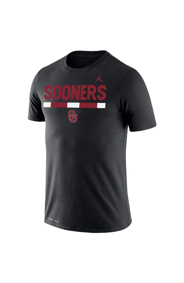 Jordan Brand Men's Jordan Brand Black Oklahoma Sooners Team DNA Legend Performance T-Shirt, Alternate, color, 