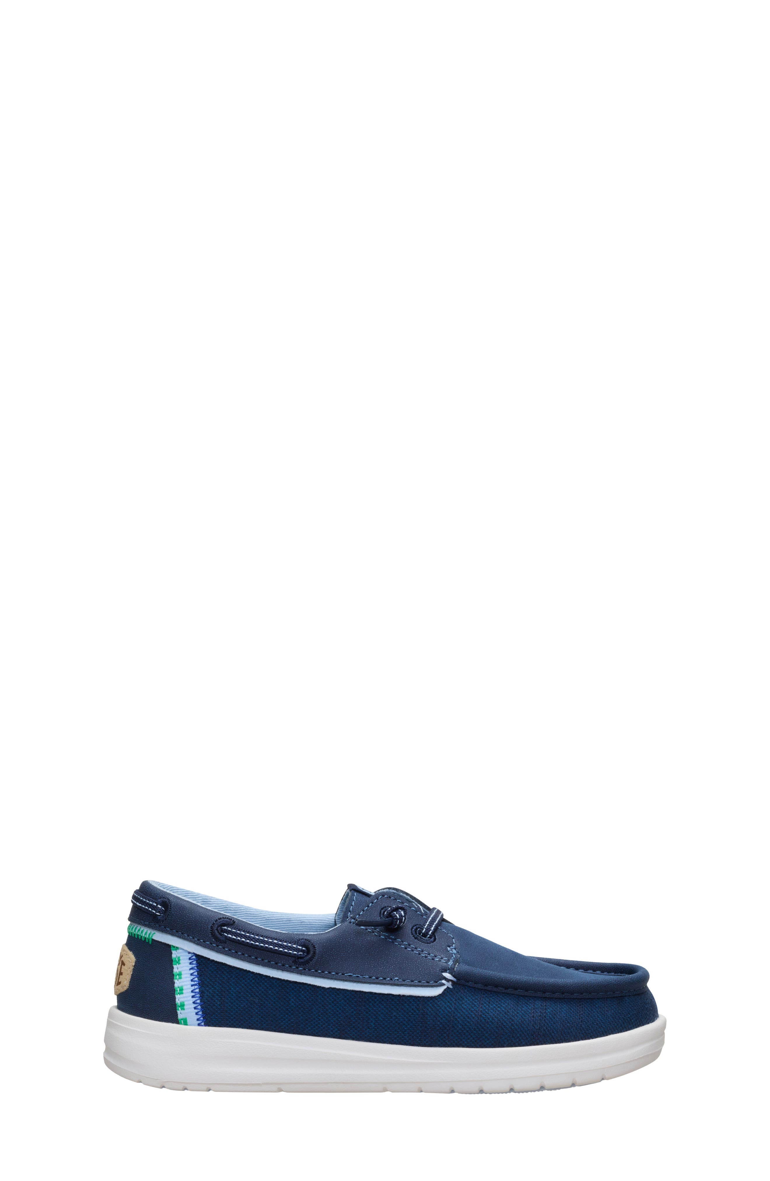 Kids' Wells Slip On Boat Shoe, Alternate, color, NAVY