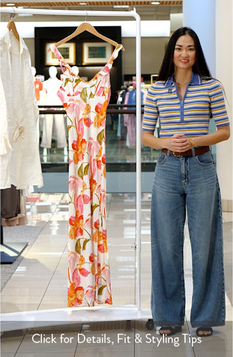 Beckie Floral Print Sleeveless Dress, sales video thumbnail