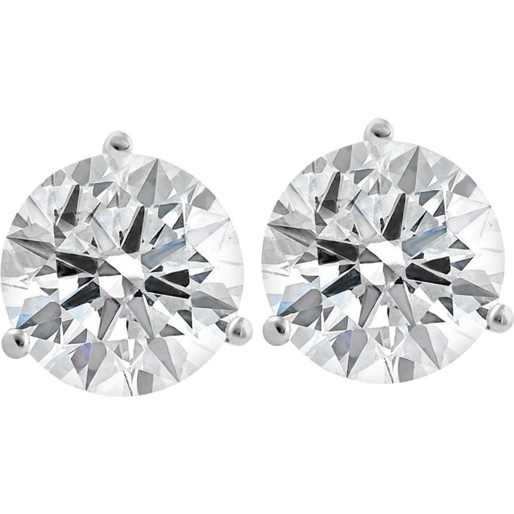 Bliss Diamond 3.20 Ct Tw 14k Gold Lab Grown Round-cut Diamond Martini Studs