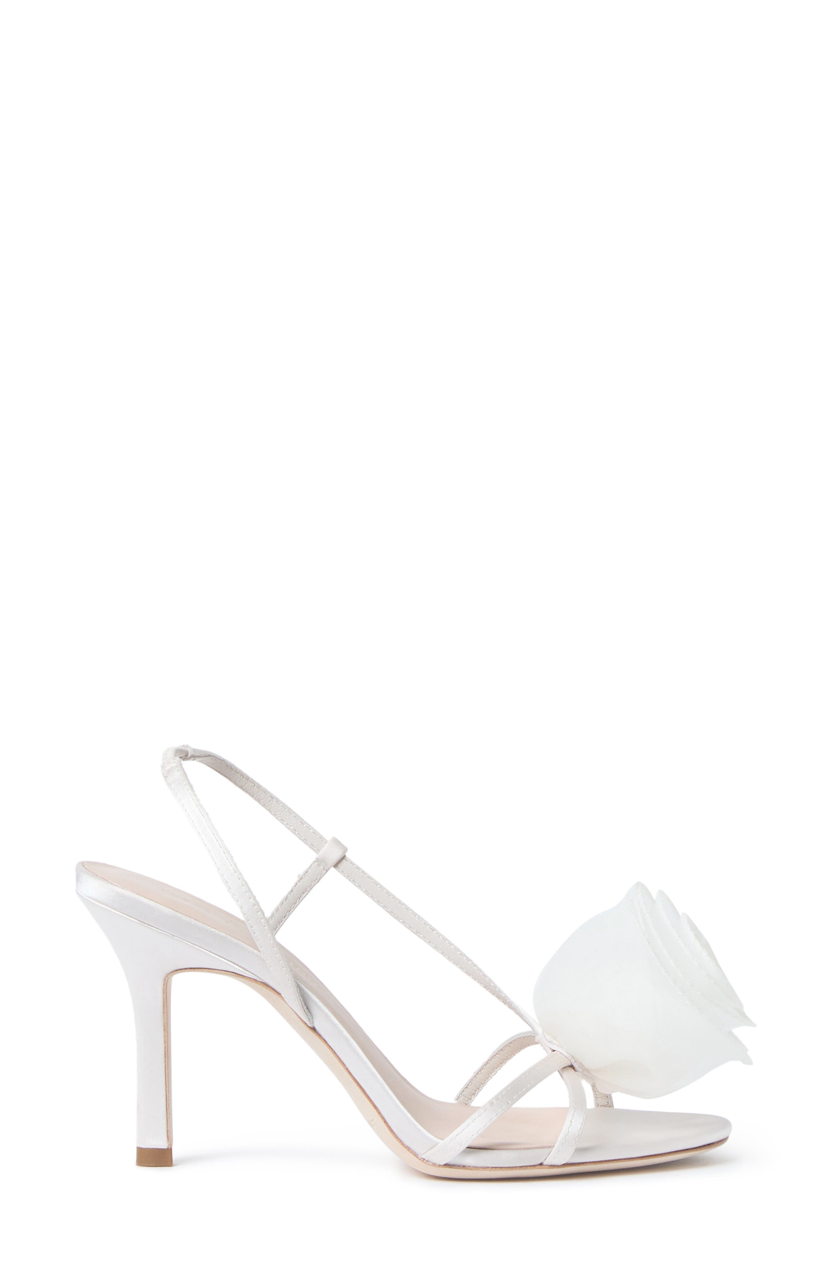 Loeffler Randall Steph Flower Sandal, Alternate, color, Cream