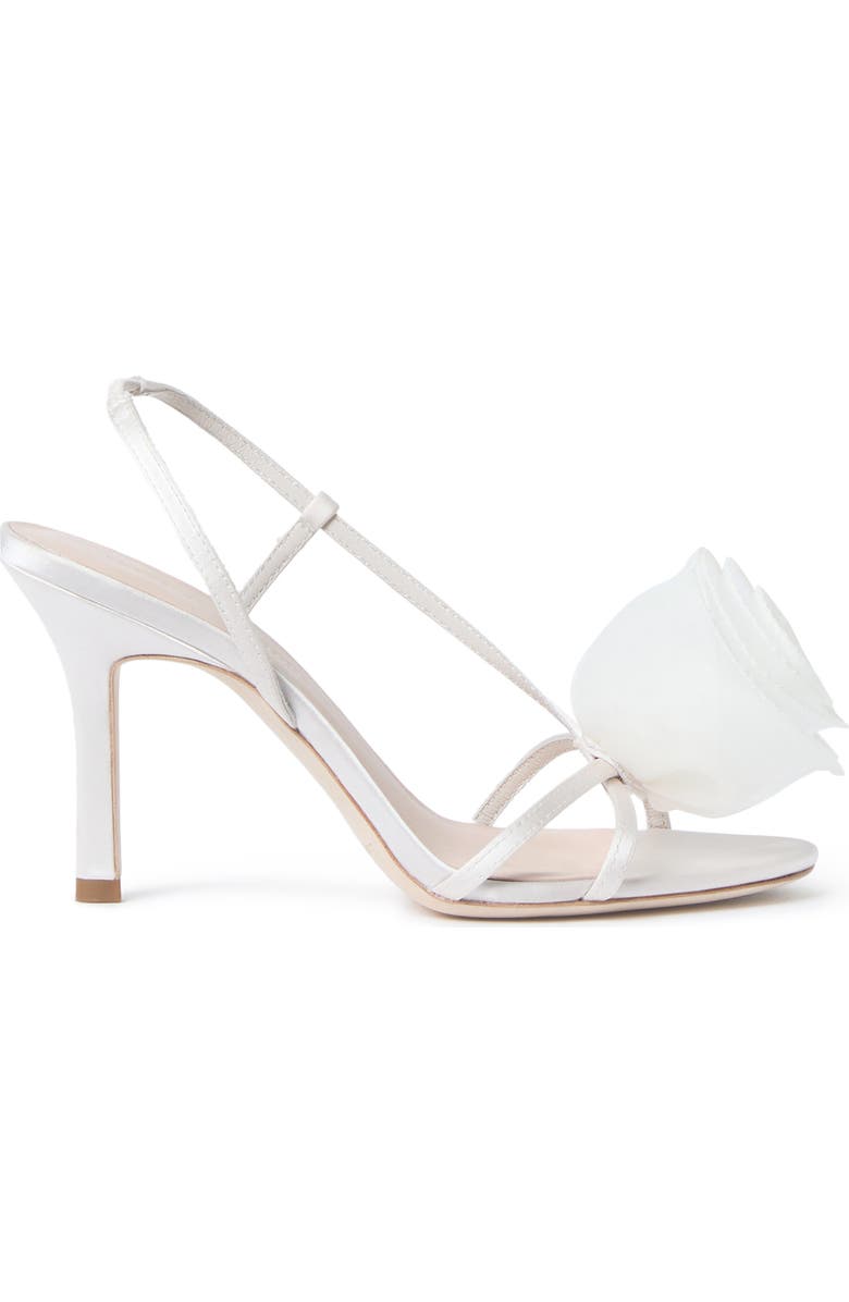 Loeffler Randall Steph Flower Sandal, Alternate, color, Cream