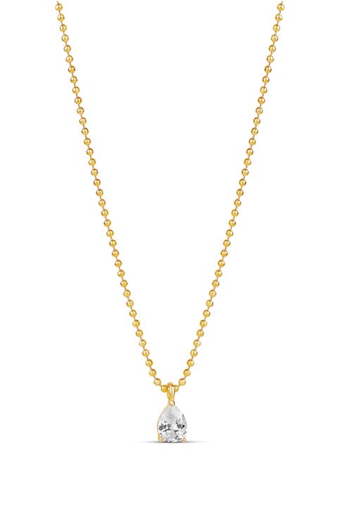 Cubic Zirconia Pendant Necklace