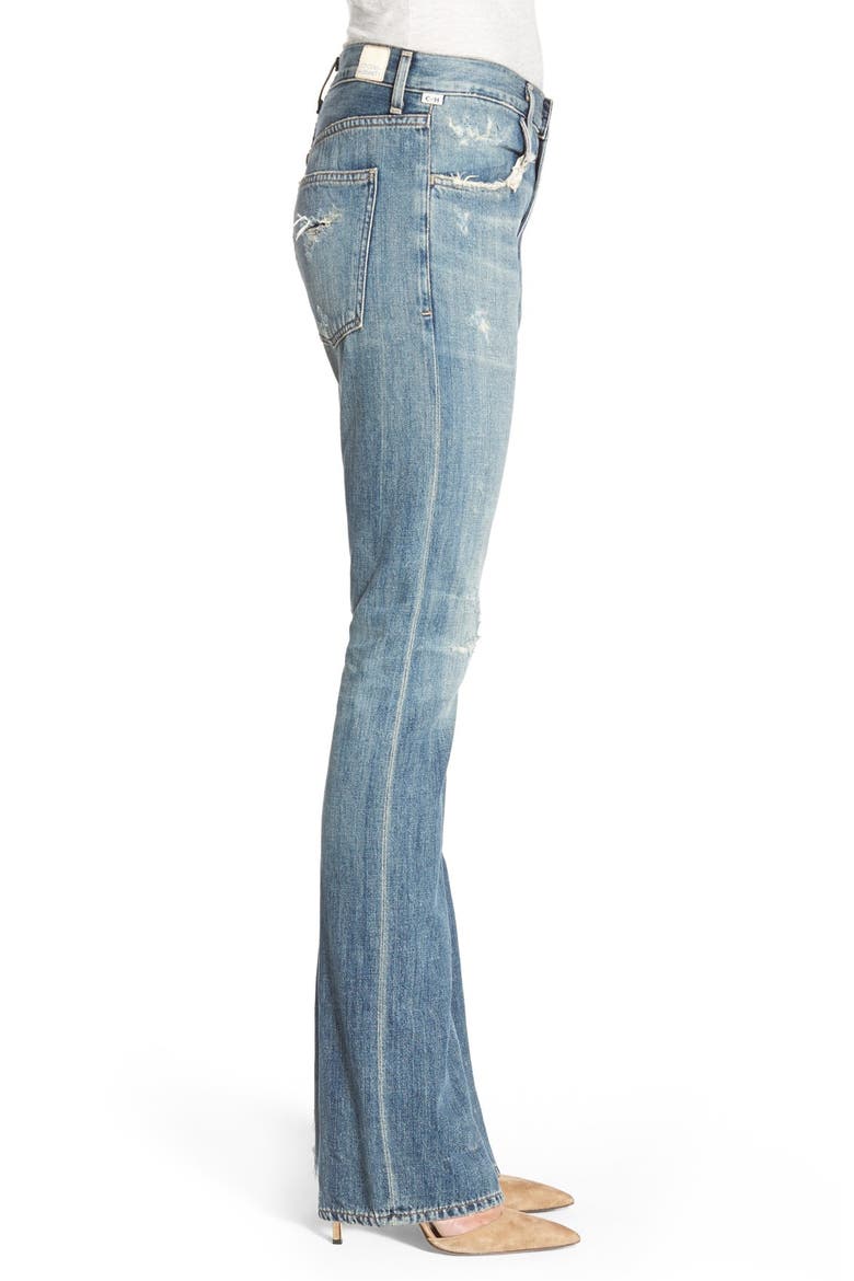 'Sasha' Destroyed Flare Jeans, Alternate, color, FREEMONT