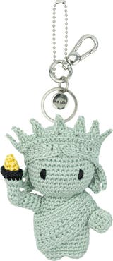 The Sak Yarnicharmz Hand Crochet Dangle - Statue of Liberty